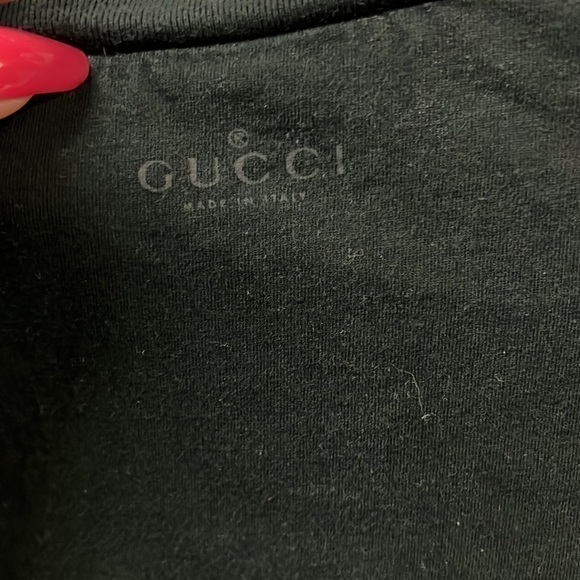 Gucci Uniform Long Sleeve Black Tee size medium - Picture 5 of 6